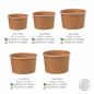 Preview: Eisbecher 120ml FSC® Kraftpapier/PE Ø7,5cm